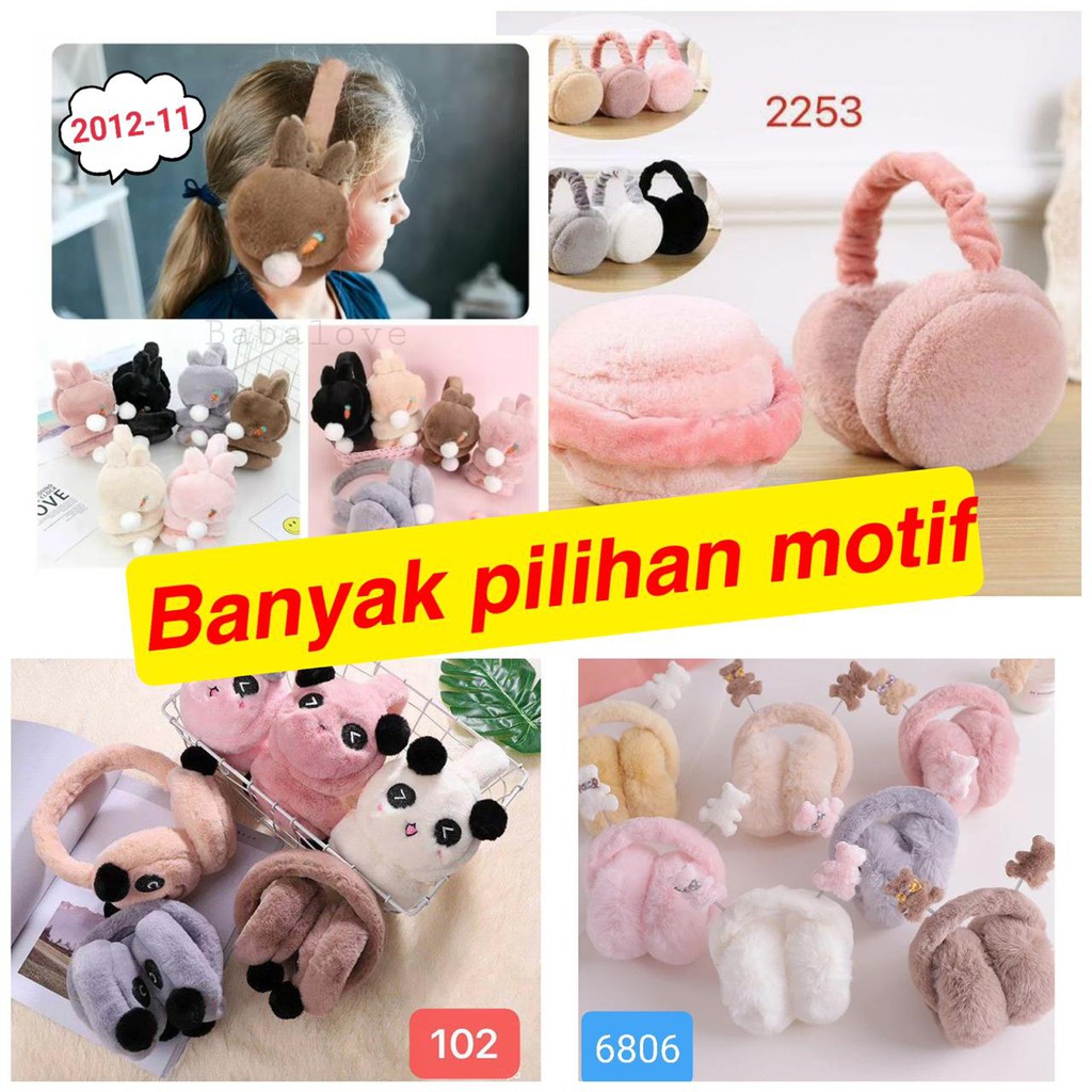 BANDUNG พับ Earmuff ฤดูหนาวหู/รอบหู Earmuff เด็ก Earmuff เด็กผู้ใหญ่ Earmuffs ในเครื่องบินขนสัตว์ Ea