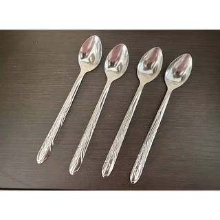 ช้อนคนด้ามยาว ช้อนชงชา กาแฟ ก้านยาว วัสดุสแตนเลส (แพ็ค 4 pcs.) สุดคุ้ม K227(360)-805