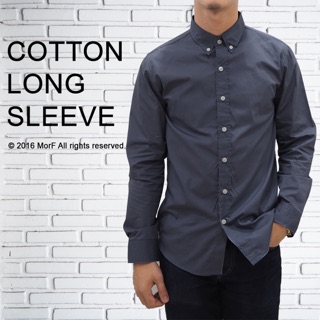 Cotton Long Sleeve Shirt เสื้อเชิ้ต แขนยาว