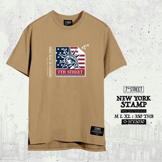 7th Street เสื้อโอเวอร์ไซส์ รุ่น New York Stamp