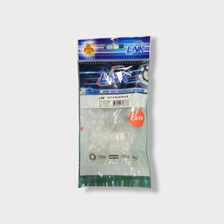 LINK รุ่น US-1002 CAT6 RJ45 PLUG (ตัวผู้) * บรรจุ 10 หัว/แพ็ค