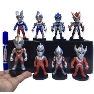 โมเดลอุลตราแมน Ultraman  ยกเซ็ต 8 ตัว  ความสูง 11 cm  สินค้ามือ 1  วัสดุ พีวีซี 🔥พร้อมส่งจากไทย💥🚌🚙✈️❤️