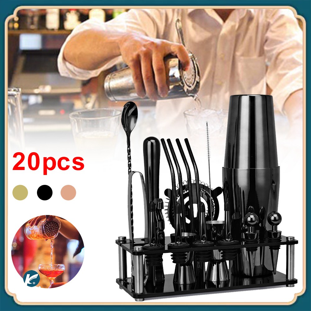 【KC】ค๊อกเทลปั่น Martini Drink Boston Stainless Steel Shaker Home Bar Tools Cocktail Shaker Set Barte