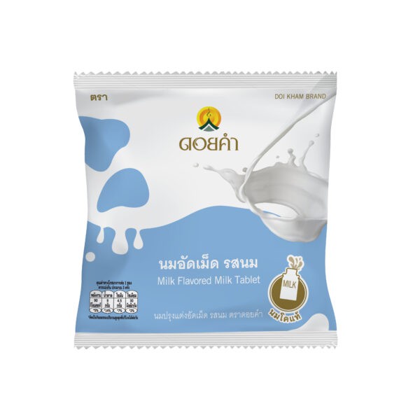 ดอยคำ นมปรุงแต่งอัดเม็ด รสทุเรียน 20 กรัม (12 ซอง)