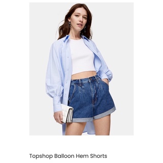 ⏸TOPSHOP BALLOON HEM SHORTS กางเกงยีนส์ขาสั้นแท้ ⛔️ราคารวมค่าจัดส่งค่ะ⛔️