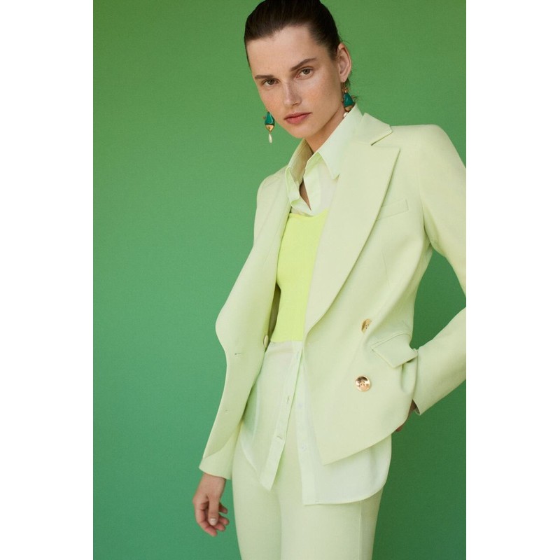 topshop lime suit