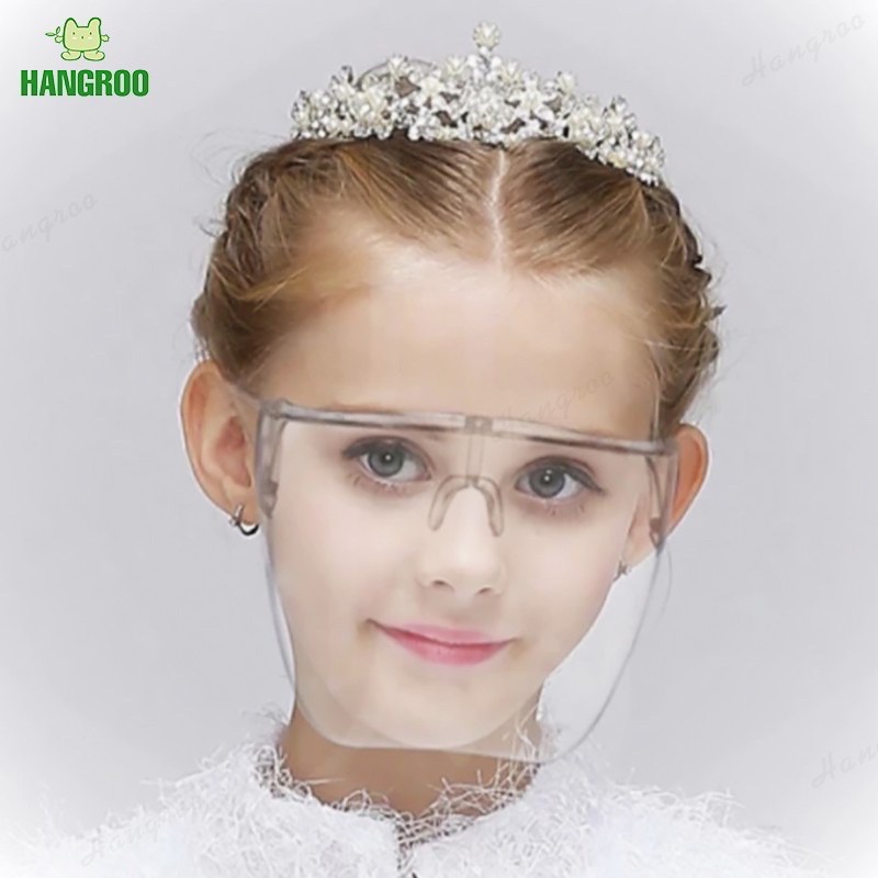 🔥🔥🔥NEW(ของเด็ก)พร้อมส่งในไทย👍 หน้ากากใส ป้องกันใบหน้า Faceshield หน้ากาก แฟชั่น และป้องกันได้ดี แบบขาแว่น