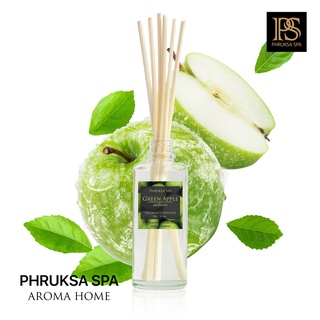 PHRUKSA SPA ก้านไม้หอมปรับอากาศ กลิ่นแอปเปิ้ลเขียว 50 มล.(Reed Diffuser Green Apple)แถมฟรี! ก้านไม้หวาย