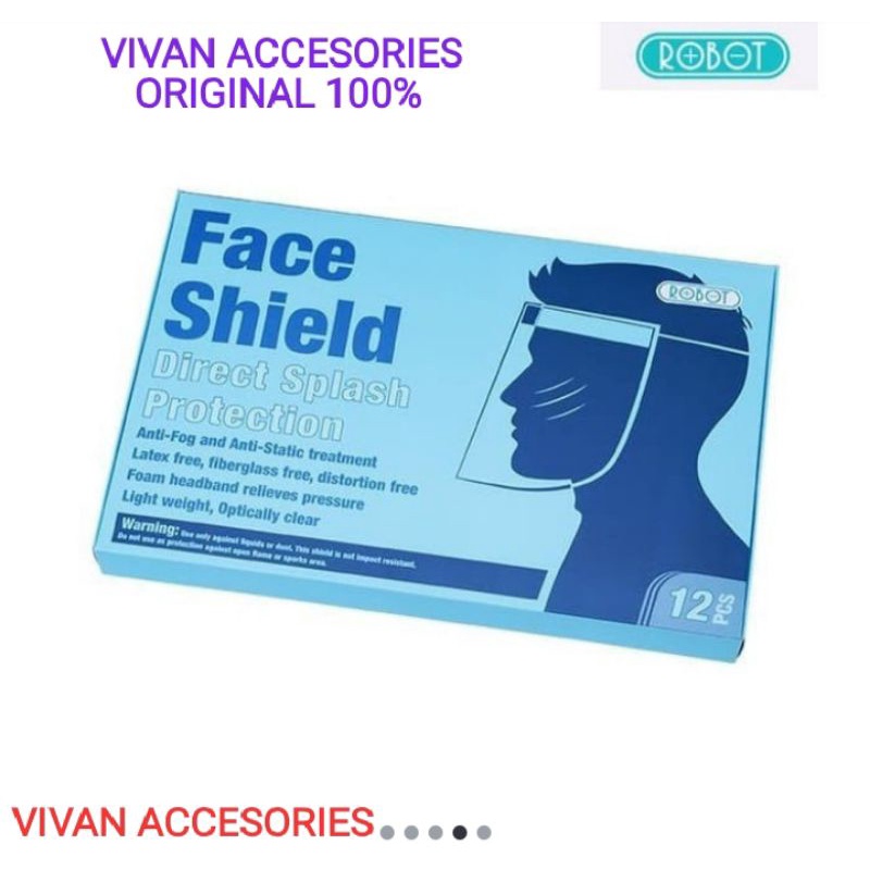 ROBOT Face Shield MZ001.ปริมาณหยด Medical Face Shield PPE