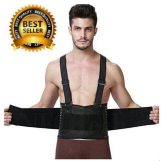 BLACKSAFETH เข็มขัดรัดเอว เข็มขัดบล็อคหลัง เข็มขัดพยุงหลัง M-L-XL