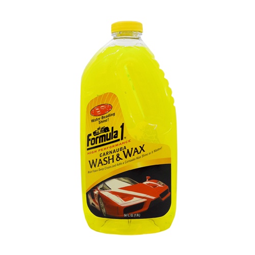 FORMULA 1 CARNAUBA WASH & WAX แชมพูล้างพร้อมเคลือบสีรถ จากอเมริกา ขนาด 1.9 LT.