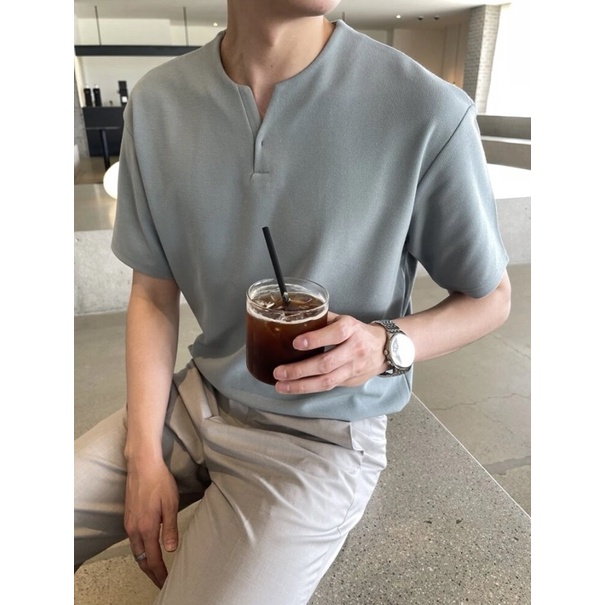 DAZY ผู้ชาย เสื้อยืดสีพิ้น