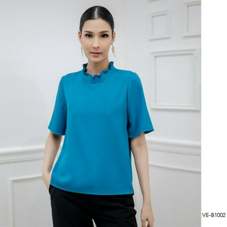 AMILA Blouse VE-B1002 by VERONIQA ชีราเม้นท์ แขนสั้น IGPU23-1