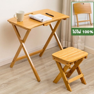 โต๊ะกินข้าว โต๊ะพับได้ ปรับความสูงได้ พับเก็บได้ Folding table convincing6