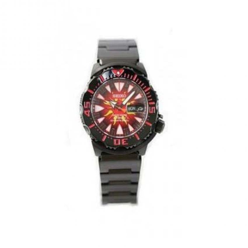 SEIKO นาฬิกาข้อมือ Monster The Sun Limited Edition รุ่น SRP459K1
 (Black/red)