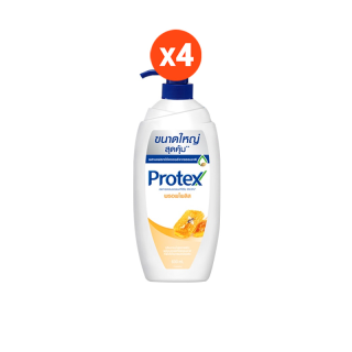 [ส่งฟรี ขั้นต่ำ 200.-] Protex โพรเทคส์ พรอพโพลิส 600 มล. ขวดปั๊ม รวม 4 ขวด ช่วยชำระล้างสิ่งสกปรก (ครีมอาบน้ำ)