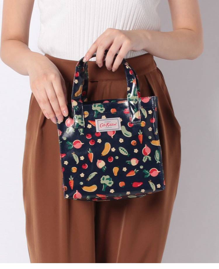 กระเป๋าถือขนาดเล็กพิมพ์ Retro Time cath kidston ดอกไม้หญิงพร้อมกระเป๋ากล่องอาหารกลางวันถุงอาหารกลางวัน