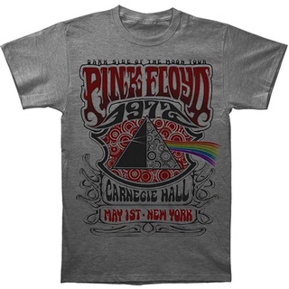 เสื้อยืดผ้าฝ้ายพิมพ์ลายแฟชั่น เสื้อยืดลําลอง แขนสั้น คอกลม พิมพ์ลาย Floyd Carnegie Concert Hall สีฟ้า สีชมพู คุณภาพสูง ส