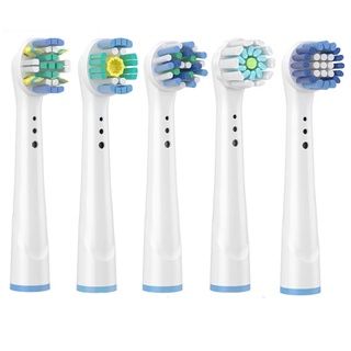 Suolaer หัวแปรงสีฟันไฟฟ้า แบบเปลี่ยน สําหรับ Oral B 4 ชิ้น ต่อชุด