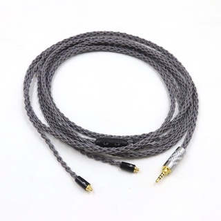 สายเคเบิลหูฟัง ชุบเงิน 8 แกน สีเทา สําหรับอัพเกรดหูฟัง SENNHEISER IE300 IE900 AKG N30 N40 N5005 2.5 มม.