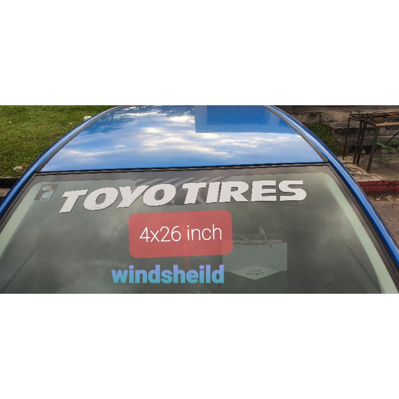 สติ๊กเกอร์ติดรถ ยี่ห้อประสิทธิภาพ (TOYO TIRES) กันลมที่เหมาะสม