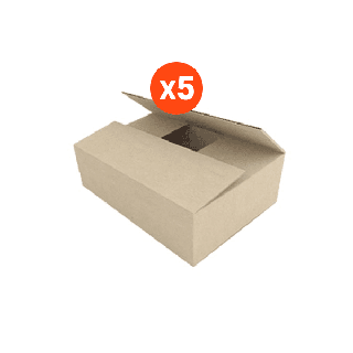 กล่องไปรษณีย์ 00 (แยกขาย) 5 ใบ กล่องพัสดุถูกที่สุด (กล่อง 4 ฝา)