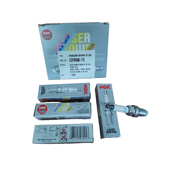 ชุด 4 ชิ้น Iridium 9807B-5617W IZFR6K-11 6994 หัวเทียนสําหรับ Honda Accord Element Civic CR-V Acura 