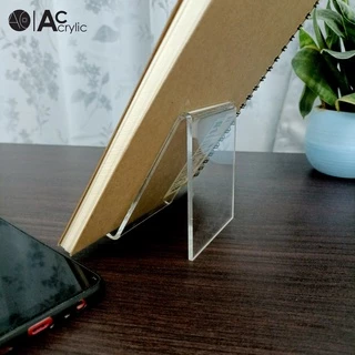 ที่วางสินค้าอะคริลิค ที่ตั้งหนังสือ แท่นวางโทรศัพท์ ใส หนา 3 มิล (MS2)
