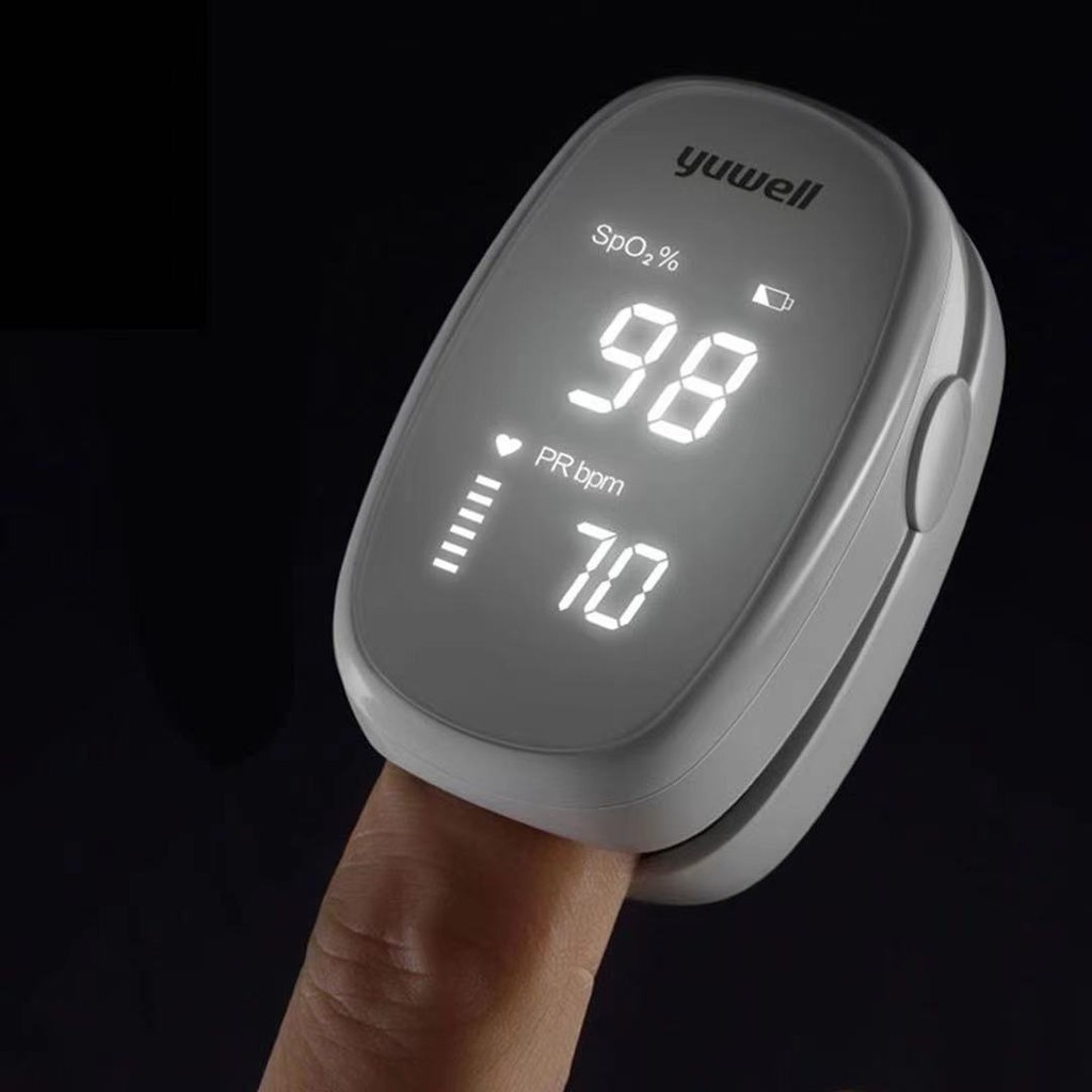 เครื่องวัดออกซิเจนปลายนิ้ว Yuwell YX102 / YX110 อ่านค่าชัดเจน เครื่อง Finger pulse oximeter