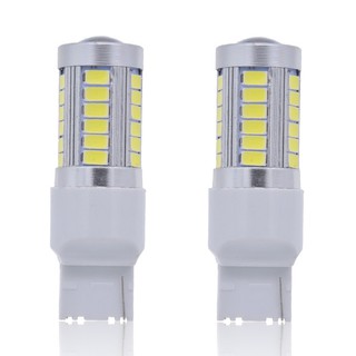 T20 7440 W21W WY21W 33 SMD 5730 LED 33SMD 5630 LED มอเตอร์ไฟเบรกหลอดไฟสีขาวสีแดง ไฟสำรองรถสำรอง