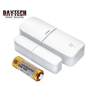 DAYTECH เซนเซอร์ตรวจจับประตู หน้าต่าง แบบไร้สาย สำหรับ โฮสต์ GSM 433 เมกะเฮิร์ตซ์ (DS01)