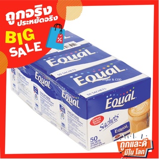 อิควล สารให้ความหวานแทนน้ำตาล 50 ซอง X 3 กล่อง Equal Sugar 50 Sachets x 3