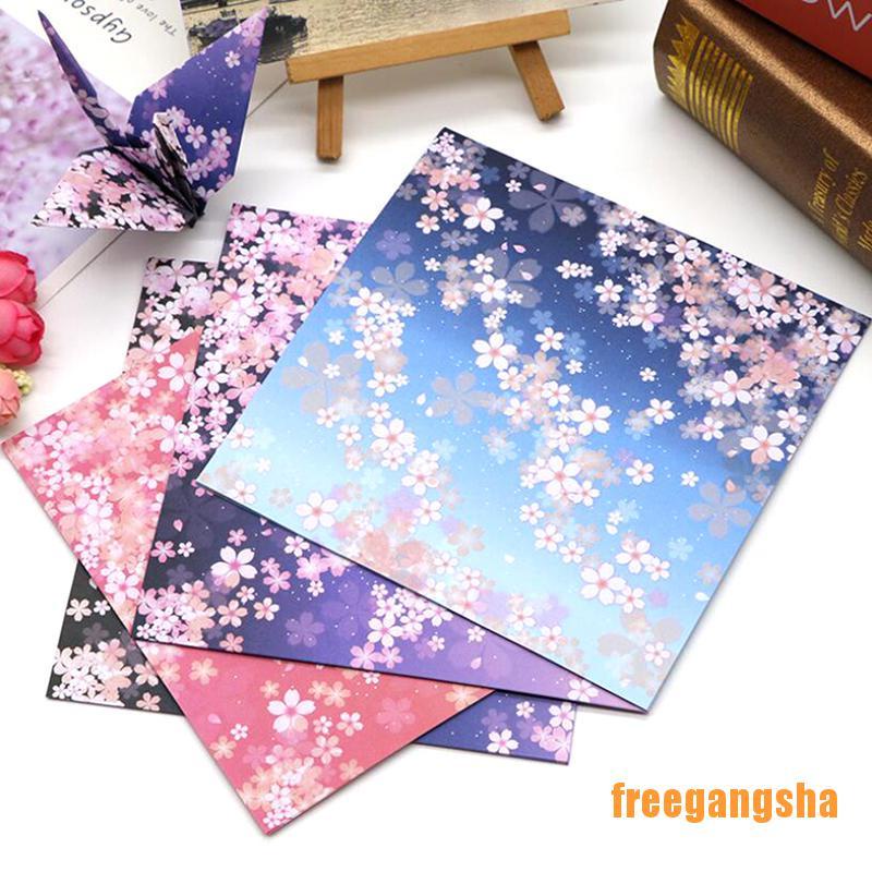 [FREGA] 60/65Pcs Space Star Flower Origami Paper Double Sided Folding DIY Papers Craft NGSHA