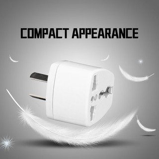 [MR] อะแดปเตอร์แปลง ชาร์จ Converter 2 Pin 3 Pin EU US AU UK Power Plug Adapter Charger Adapter