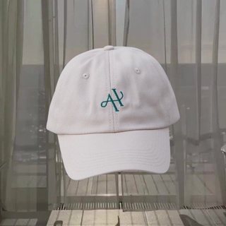 AHC000 Logo cap - Khaki หมวกผ้าคอตตอนสกรีนโลโก้