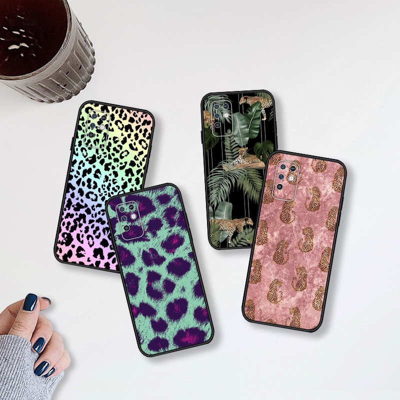 Leopard Infinix Note 10 Note 11i X693 Phone Case Casing Matte Black silicone soft camera cover 302-1