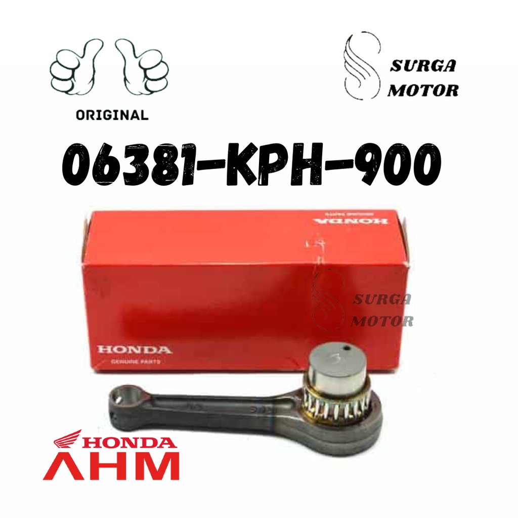 ชุดก้านลูกสูบ Conrod Kharisma คาร์บูเรเตอร์ Supra X 125 ก้านแฮนด์ เชื่อมต่อ SupraX ของแท้ Honda AHM 