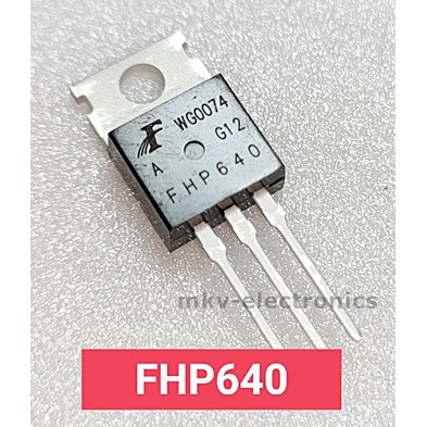(1ตัว) FHP640 , FHP640A , MOSFET N-Channel 18A 200V TO-220AB (รหัสสินค้า M02582)