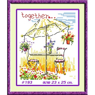 ไอแอมครอสติช iamcrossstitch DIY รหัสTmini-193 23x25 cm. ชุดอุปกรณ์งานฝีมือปักครอสติชครบชุด