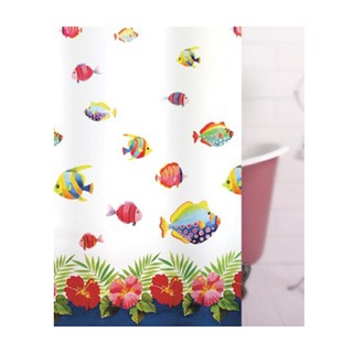 WSP ผ้าม่านห้องน้ำ รุ่น SCP-18 NO.U8049 ขนาด 180 x 180 ซม. สีขาว WSP Shower Curtain Model SCP-18 NO.U8049 Size 180 x 180