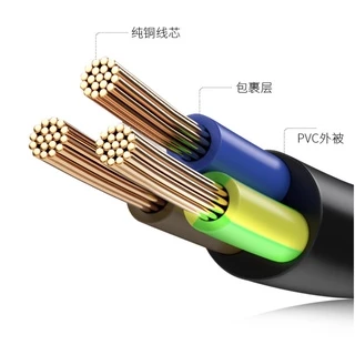AC Power Cord สายไฟ ดอกจิก หัว 3 รู ยาว 1.5 M คอมพิวเตอร์ สายไฟโน๊ตบุ๊ค Notebook