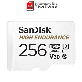 SanDisk High Endurance 256GB microSD Card (SDSQQNR-256G-GN6IA) เมมโมรี่ การ์ด แซนดิสก์ กล้องติดรถยนต์ กล้องวงจรปิด