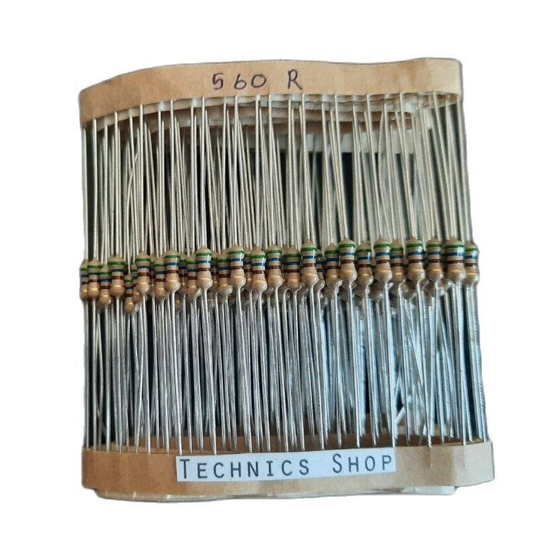 ตัวต้านทาน 560 โอห์ม 1/4W จำนวน 20 ตัว Resistor 560 Ohm 20 pcs.