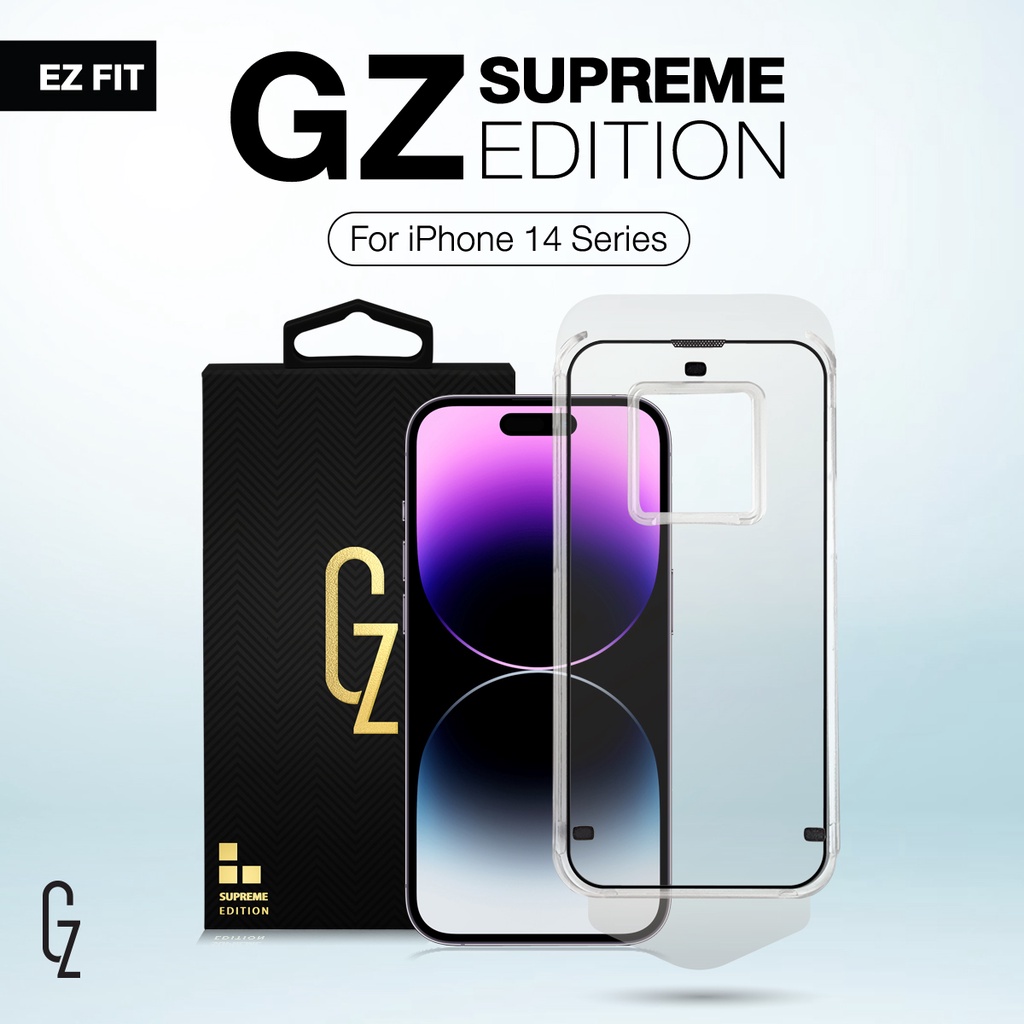 GZ EZFIT ฟิล์มกระจกนิรภัย สำหรับ iPhone14 / 14Plus / 14Pro / 14Promax มาพร้อมกับเทคโนโลยีการป้องที่ด