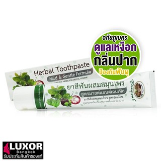 อภัยภูเบศร ยาสีฟันสมุนไพร สูตรมายด์แอนด์เจนเทิล 100g ลดกลิ่นปาก ดูแลเหงือก ป้องกันฟันผุ