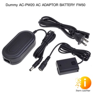 Dummy Battery AC-PW20 AC Adapter Battery FW50 for Sony A7/A7II//A6500/NEX7/RX10