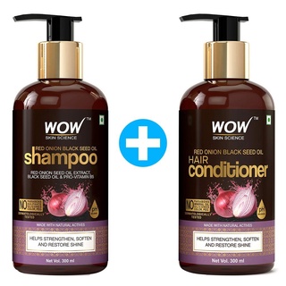 ว้าว สกิน ไซแอนท์ ออเนียน เรด ซีด ออยล์ เเชมพู + คอนดิชันเนอร์ คิท WOW Skin Science Onion Red Seed Oil Shampoo+Condition