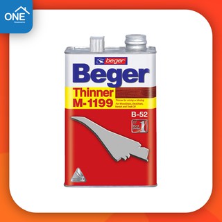 Beger Thinner M1199 เบเยอร์ทินเนอร์สำหรับผสมสีย้อมไม้ ขนาด 1/4แกลลอน 0.946 ลิตร