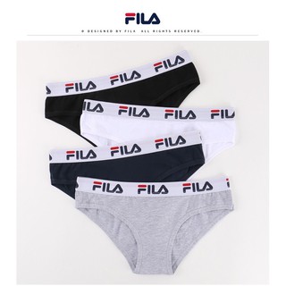 ❌ผู้หญิง❌ FILA กางเกงในผู้หญิง ทรง BRIEF 💓ผ้า Cotton อย่างดี 💓สีดำ กรม เทา ขาว 💓size  S M L Xl