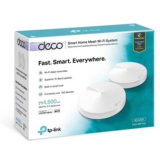 MESH WI-FI (เครือข่ายไวไฟ) TP-LINK DECO M5 AC1300 WHOLE HOME MESH WI-FI SYSTEM (2-PACK)